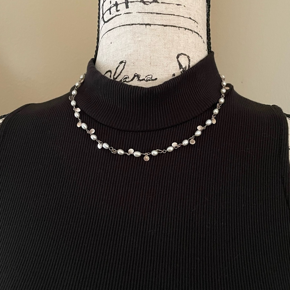 Silpada Sterling Silver and Freshwater Pearl Wisdom Necklace - Picture 4 of 8